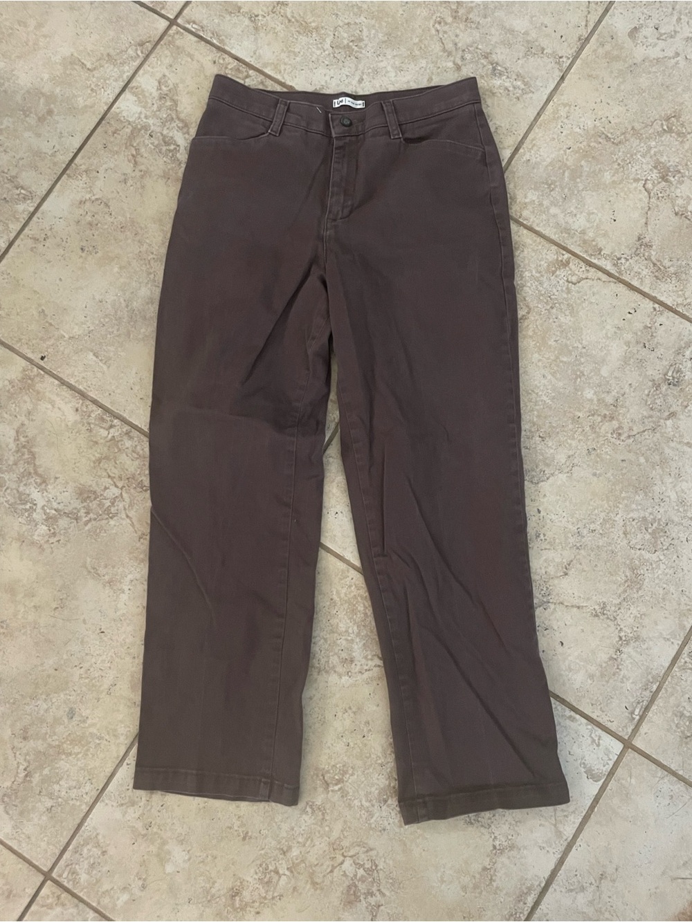 Vintage Lee Brown Jeans - cotton brown jeans